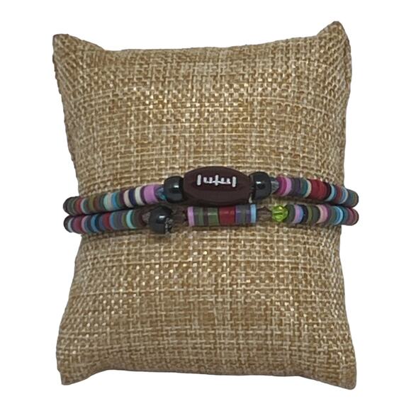 Football Fan Friendship Unique Tiny Heishi Beads Handmade Bracelets Multi Color - Picture 2 of 6